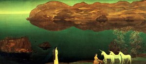 Enhörningarna, 1906 av Arthur Bowen Davies