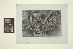 Uppror (etsning och akvatint) av Arthur Bowen Davies
