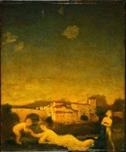 Viola Obligato av Arthur Bowen Davies