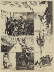 Ett blad från en konstnärs anteckningsbok på Thanksgiving Day