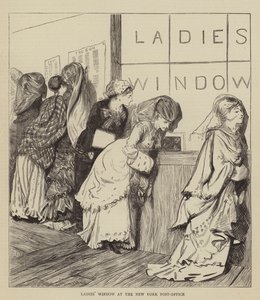 Damfönster på postkontoret i New York av Arthur Boyd Houghton