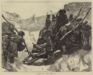 Utes på marsch av Arthur Boyd Houghton