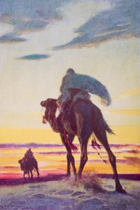The Flight of Muhammad to Medina, illustration från 