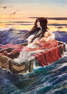 Berättelsen om Perseus (färg litho)