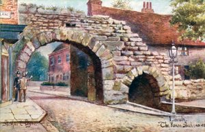 Lincoln, den romerska bågen (färg litho)