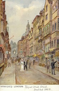 Försvunna London - Hollywell Street, Strand, revs 1902-3