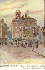 Försvunna London - Holywell Street och Wych Street, från Strand