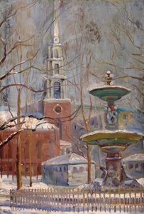 Park Street vid Boston Commons, ca 1910-20