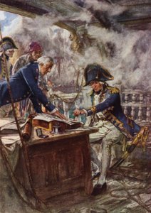 Nelson beseglade sitt brev till kronprinsen av Danmark av Arthur David McCormick