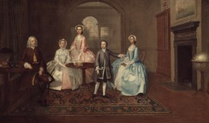 John Thomlinson och hans familj, 1745