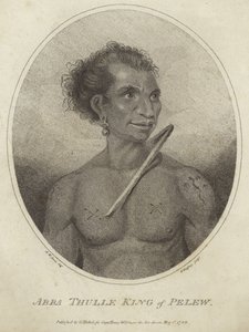 Porträtt av Abba Thulle, kung av Pelew av Arthur Devis