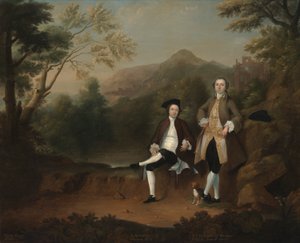 Robert Gwillym från Atherton och William Farington från Werden av Arthur Devis