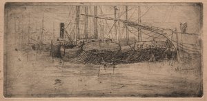Glid längs Cuyahogafloden, 1887. av Arthur E. Schneider.