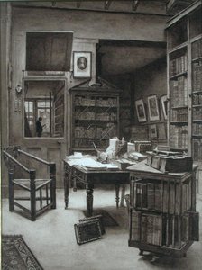 Interiören i en bokhandel av Arthur Ellis