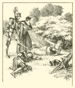 Sir Guyon, The Bower of Bliss (gravyr)