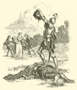 Sir Artegalls äventyr, Tyrannen Grantorto (gravyr) av Arthur George Walker