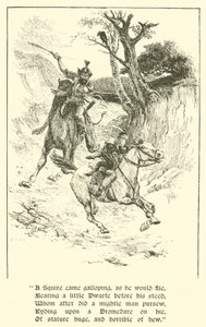 Squire of Low Degree, Jätten med flammande ögon (gravyr) av Arthur George Walker