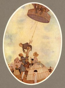 "Monstre"-ballongen (lito i färg) av Arthur George Watts