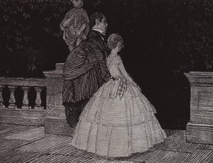 Din sång är över allt för tidigt (litho) av Arthur George Watts