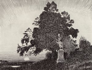 Var det en vision eller en vaken dröm? (litho) av Arthur George Watts