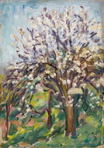 Mandelblomma på en sluttande kant, ca 1910