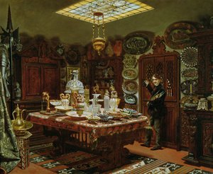 Interiör i Monsieur Sauvageots samlingssal, 1856 av Arthur Henri Roberts