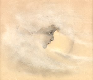 Peter Pan, or Boy in the Moon, c.1910 (penna, penna och bläck, wc på papper)
