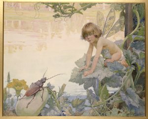 The Fairy and the Beetle, 1922 (wc på papper)