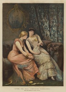 Efter balen, jämförelse av program (chromolitho) av Arthur Hopkins
