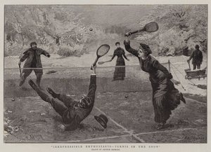 Irrepressible entusiaster, Tennis i snön