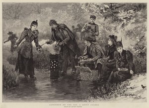 Lunch på isen, en tyst hörna av Arthur Hopkins