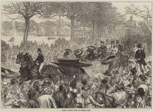 Drottning Victorias besök i Victoria Park av Arthur Hopkins