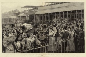 Royal Ascot, inhägnaden före racet om cupen