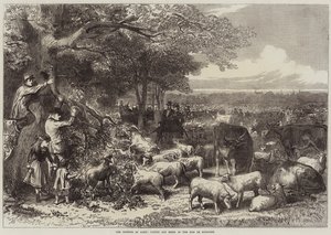 Försvaret av Paris, boskap och får i Bois de Boulogne