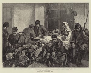 Det rysk-turkiska kriget, öppnandet av kampanjen i Europa, familjer som migrerar från Ibraila och väntar på midnattståget