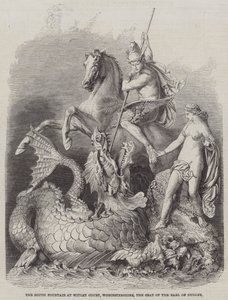Södra fontänen vid Witley Court, Worcestershire, säte för Earl of Dudley av Arthur Hopkins