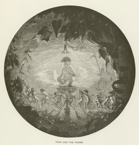 Puck och älvorna av Arthur Hughes