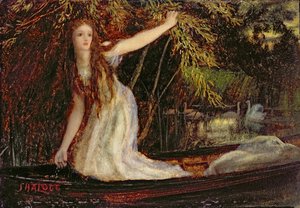 The Lady of Shalott av Arthur Hughes