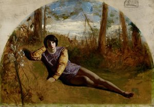 Den unge poeten, 1849 av Arthur Hughes