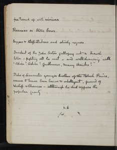 Sida från en anteckningsbok för The White Company, The Newberry Library Vault Folio Case MS 5116 nr. 2 av Arthur Ignatius Conan Doyle