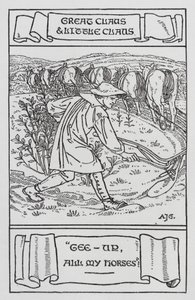 Hans Christian Andersen: Store Claus och Lille Claus (litho) av Arthur Joseph Gaskin