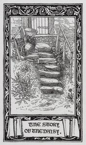 Hans Christian Andersen: Tusenskönan (litho) av Arthur Joseph Gaskin