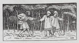 Hans Christian Andersen: Elfinkullen (litho) av Arthur Joseph Gaskin