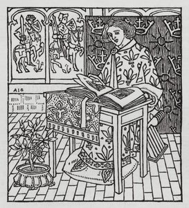 Hans Christian Andersen: Paradisets trädgård (litho) av Arthur Joseph Gaskin