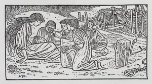 HC Andersen: Den lilla sjöjungfrun (litho) av Arthur Joseph Gaskin