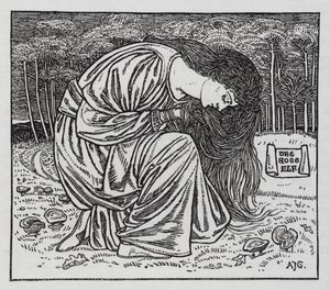 Hans Christian Andersen: Rosenälven (litho)