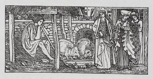 HC Andersen: Svinhjorden (litho) av Arthur Joseph Gaskin