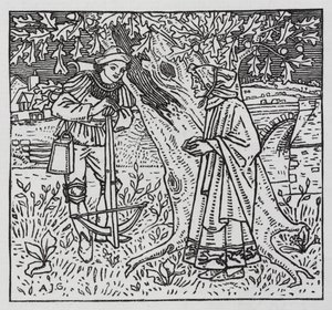 Hans Christian Andersen: The Tinder Box (litho) av Arthur Joseph Gaskin