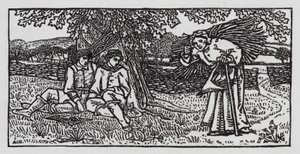 Hans Christian Andersen: The Traveling Companion (litho) av Arthur Joseph Gaskin