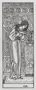 HC Andersen: Tummen (litho) av Arthur Joseph Gaskin